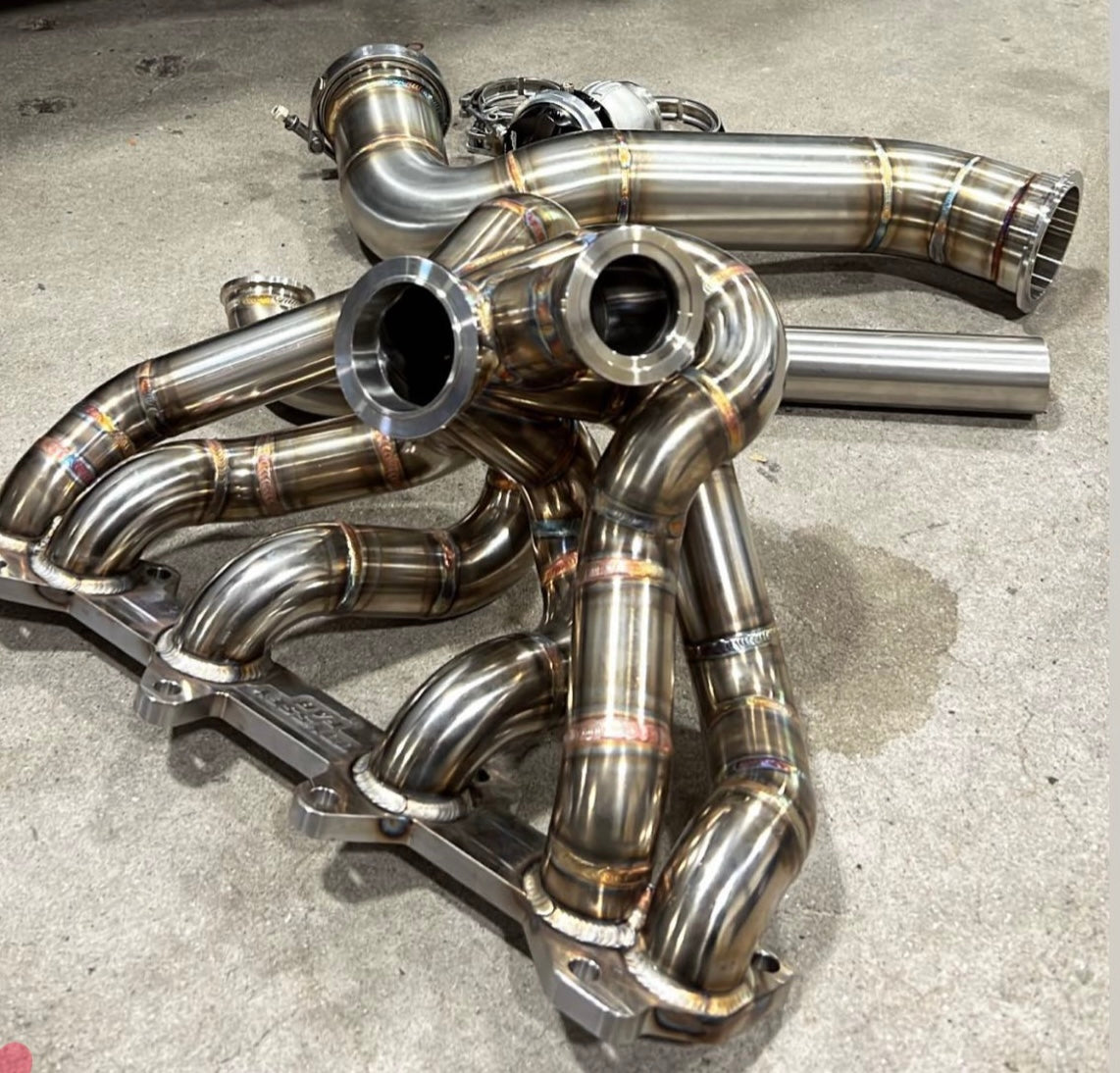 パーツ jzx100 vvti VVT-i 1JZGTE Top Mount Turbo Manifold JZX100 – OdysseyFAB